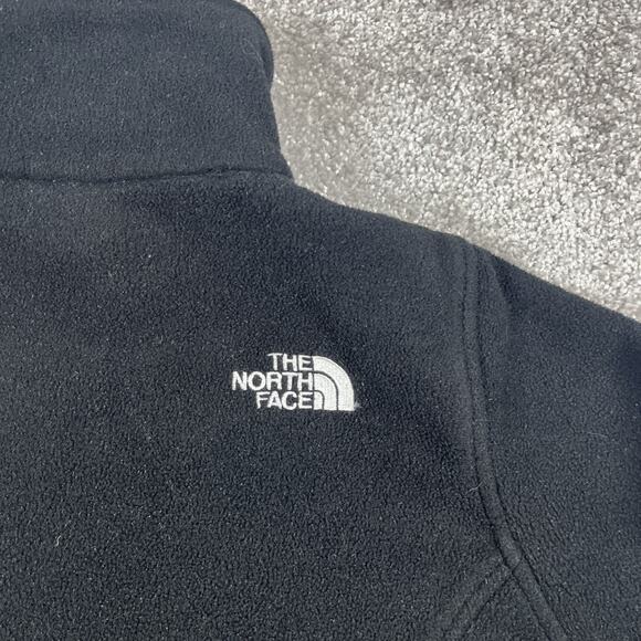 North Face Jacket Womens Small Polartec Fleece Full Zip Up Black - Picture 9 of 14